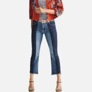 CAbi Hi-low Crop Jeans